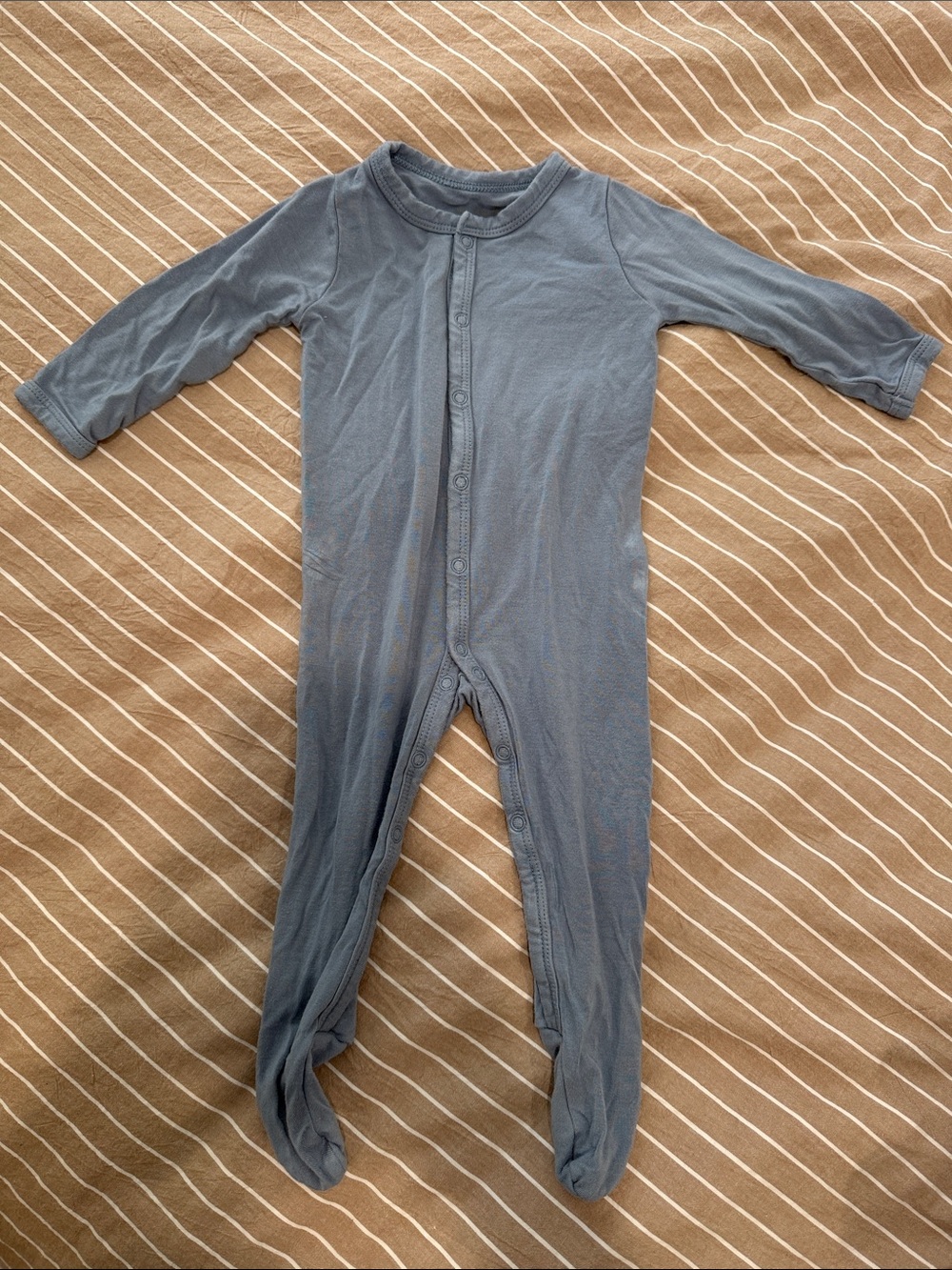 Kyte BABY Soft Slate Blue Footed One-Piece
